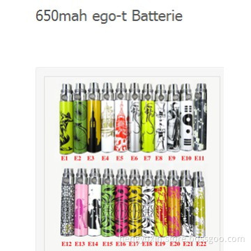 2013 Most Popular Newest Design 650mAh EGO-T Pen Style Battery